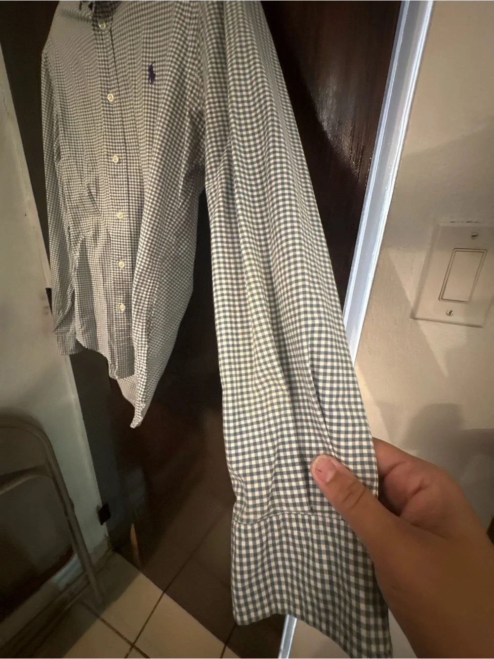 Bundle 3 for $25. Polo by Ralph Lauren Gingham Button-Down Shirt. Size Medium.